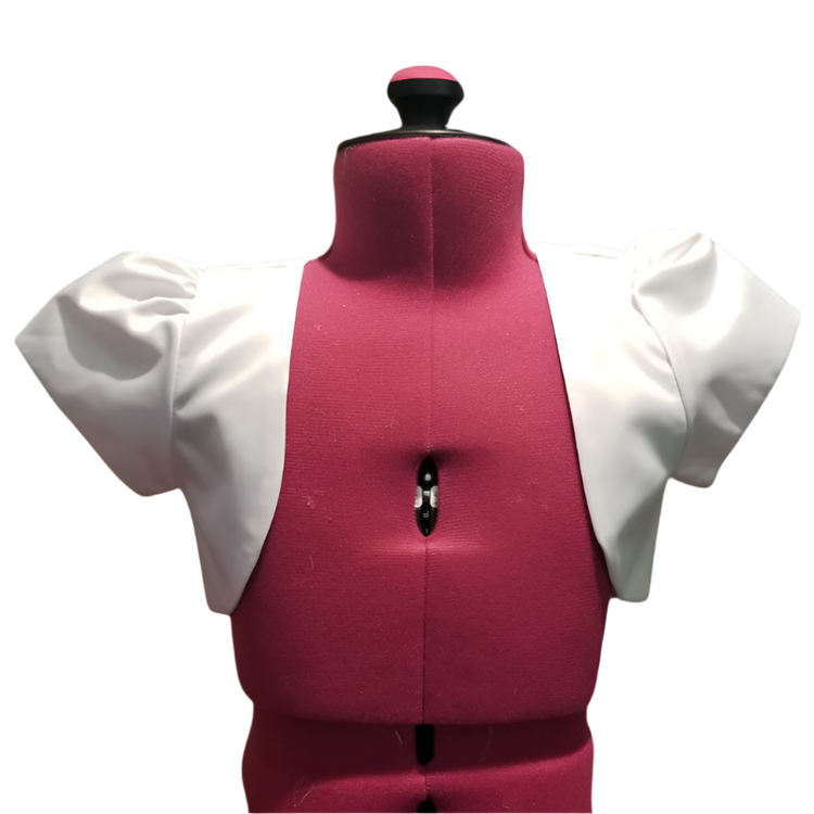 White Cap Sleeve Bolero - Girls Dress