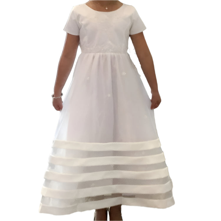 Riley - White - Girls Dress