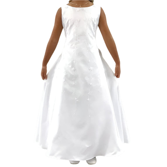 Rita - White - Girls Dress