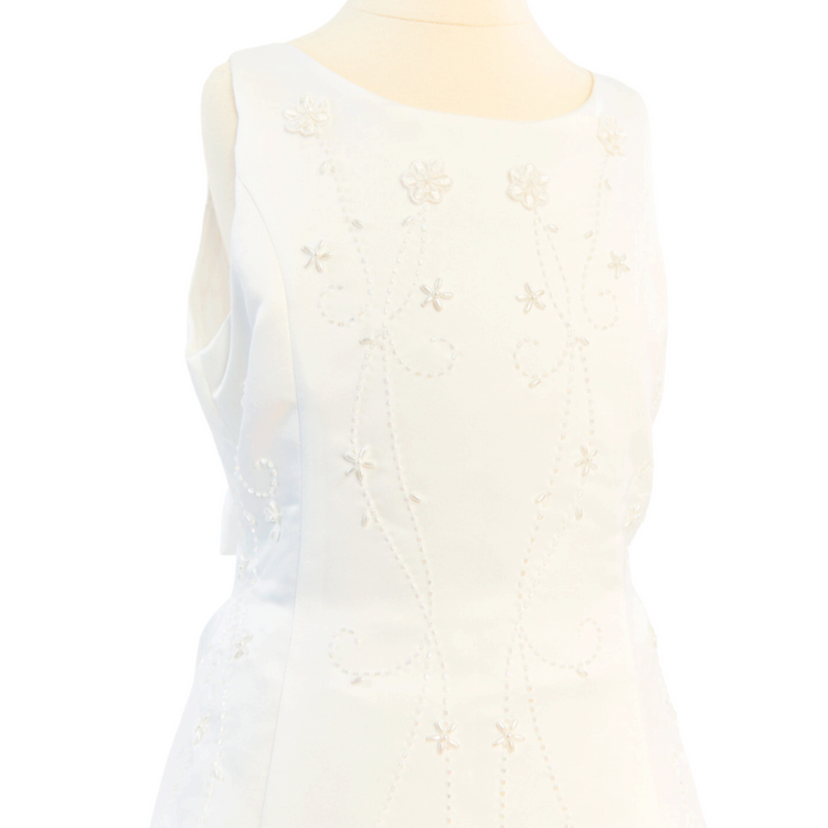 Rita - White - Girls Dress