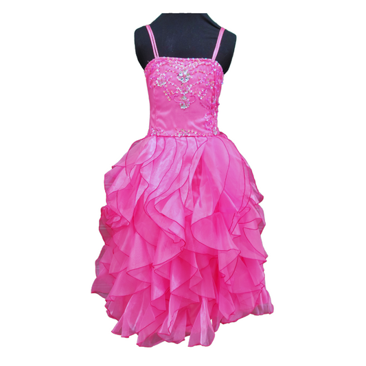 Adela - Hot Pink - Girls Dress
