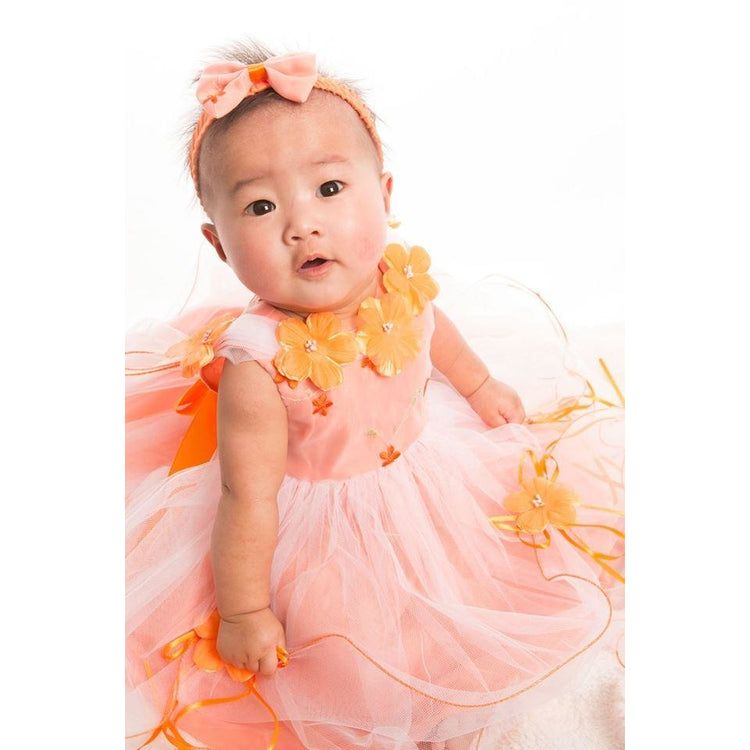 Stella - Orange - Girls Dress