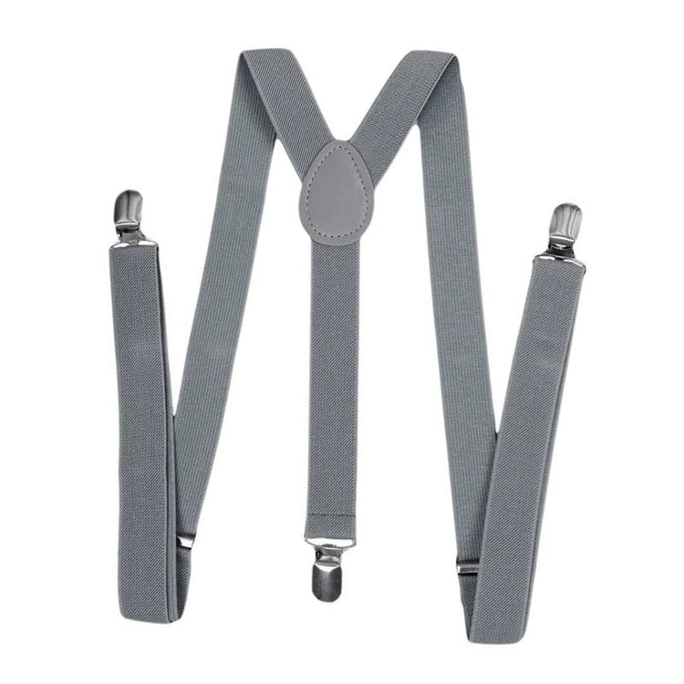 Boys Grey Suspenders