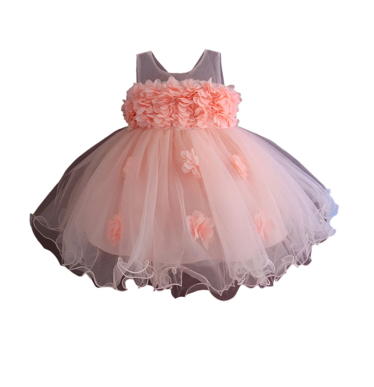 1st Birthday Signature Dress  - PINK