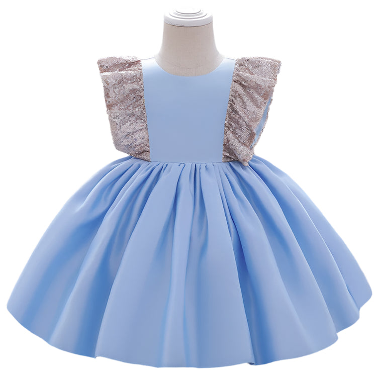 1st Birthday Signature Dress - BLUE