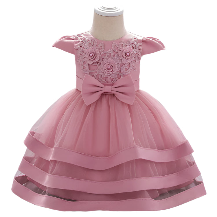1st Birthday Signature Dress  - PINK