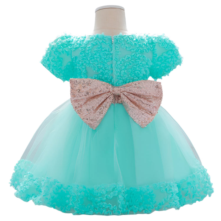 1st Birthday Signature Dress - GREEN
