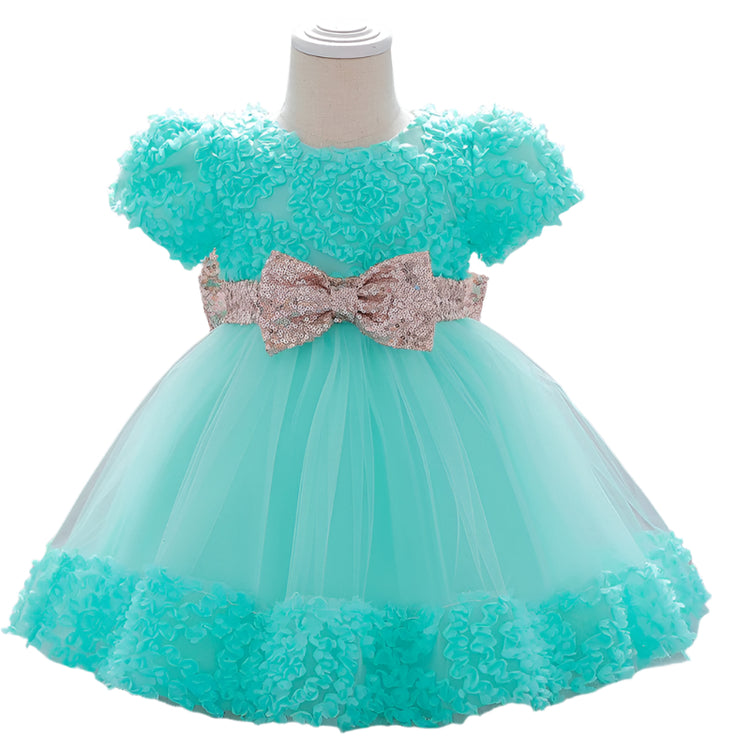 1st Birthday Signature Dress - GREEN