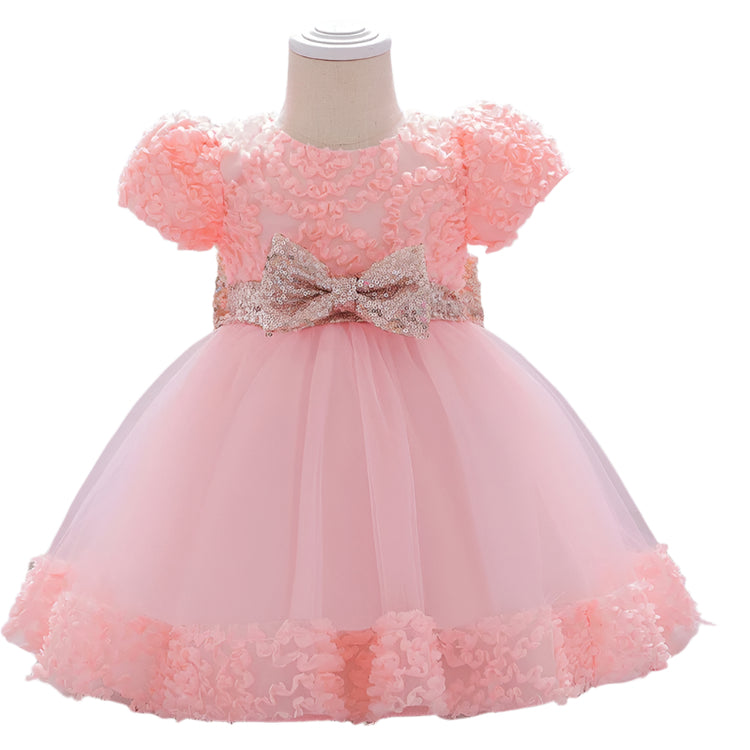 1st Birthday Signature Dress  - PINK
