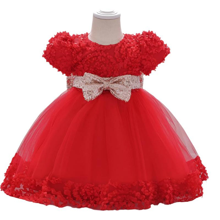1st Birthday Signature Dress - RED