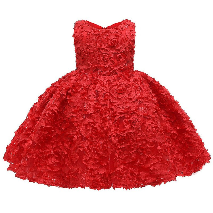 1st Birthday Signature Dress - RED
