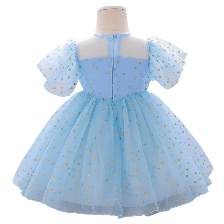 1st Birthday Signature Dress - BLUE