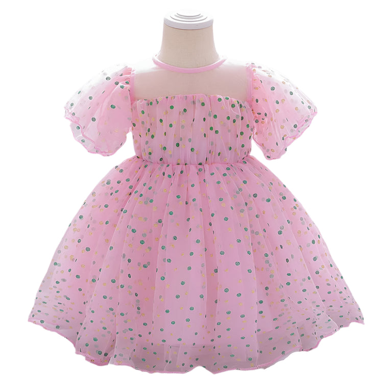 1st Birthday Signature Dress  - PINK