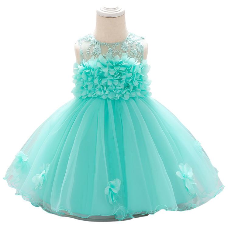 1st Birthday Signature Dress - GREEN