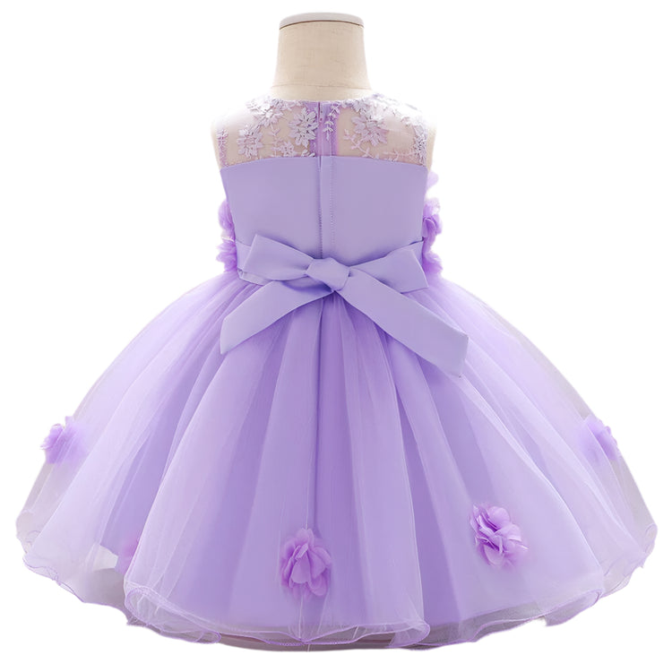 1st Birthday Signature Dress - PURPLE