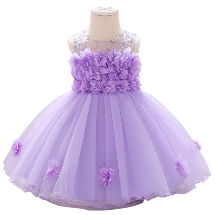 1st Birthday Signature Dress - PURPLE