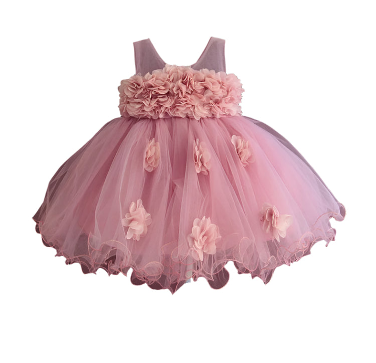 1st Birthday Signature Dress  - PINK