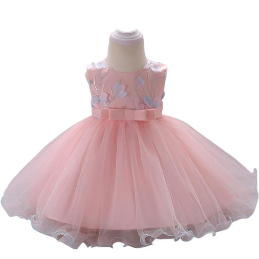 1st Birthday Signature Dress  - PINK