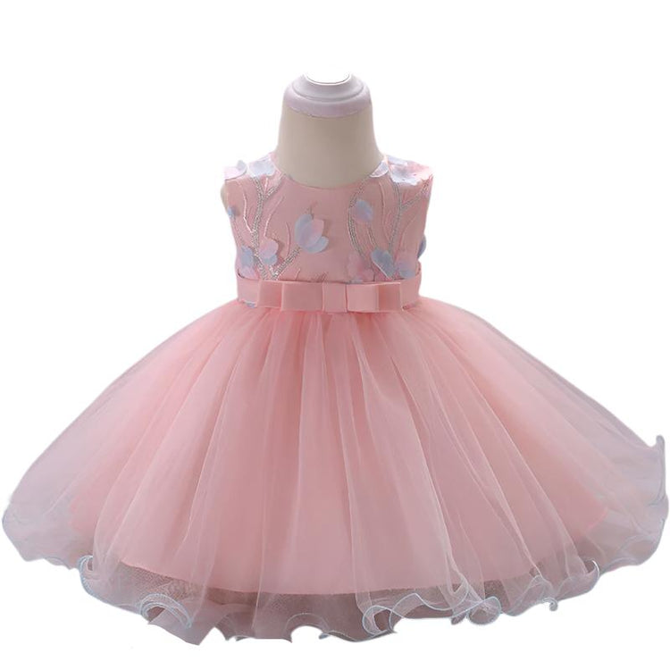 1st Birthday Signature Dress  - PINK