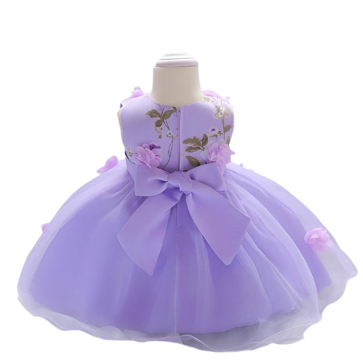 1st Birthday Signature Dress - PURPLE