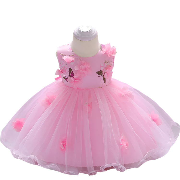 1st Birthday Signature Dress  - PINK