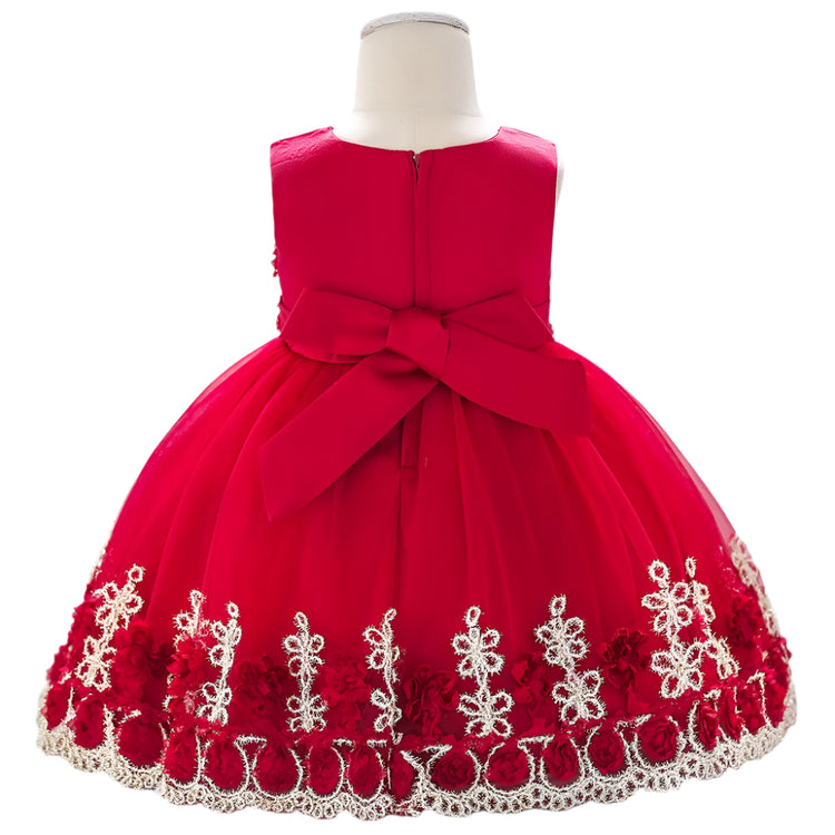 1st Birthday Signature Dress - RED