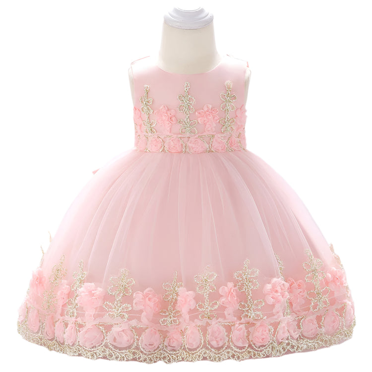 1st Birthday Signature Dress  - PINK