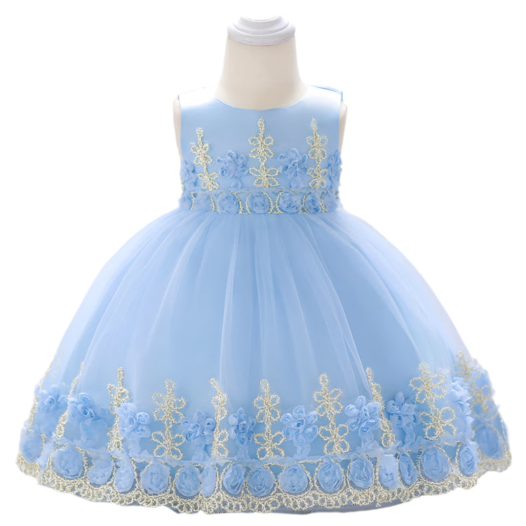1st Birthday Signature Dress - BLUE