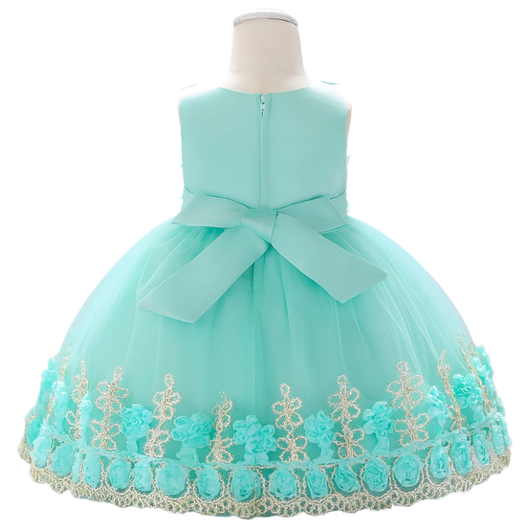 1st Birthday Signature Dress - GREEN