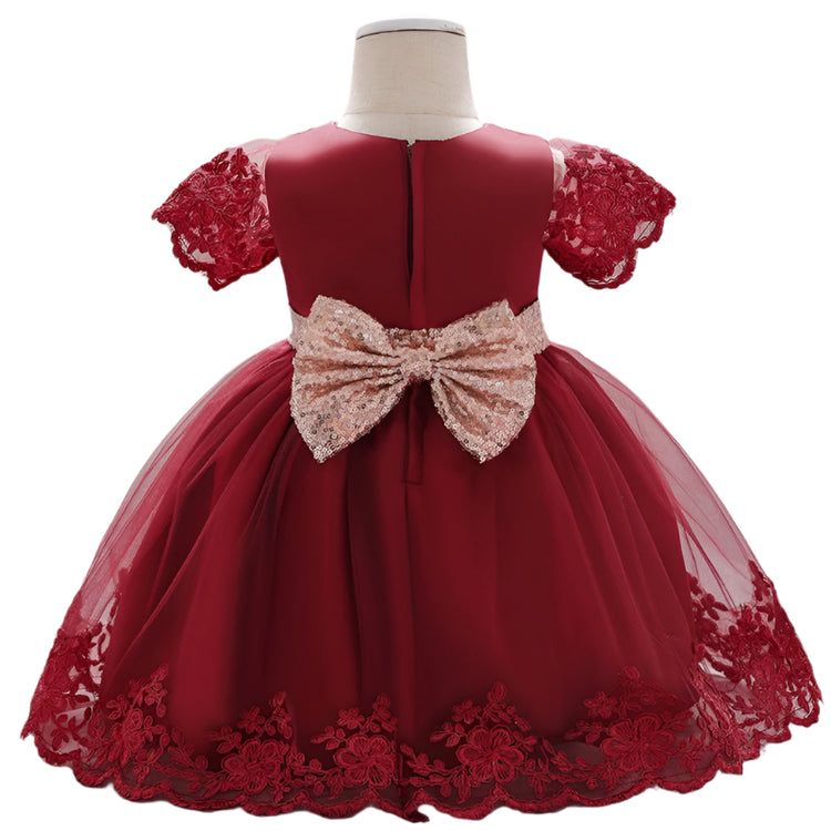 1st Birthday Signature Dress - RED