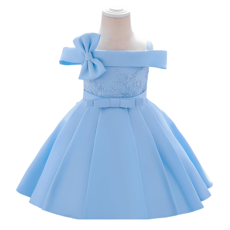 1st Birthday Signature Dress - BLUE