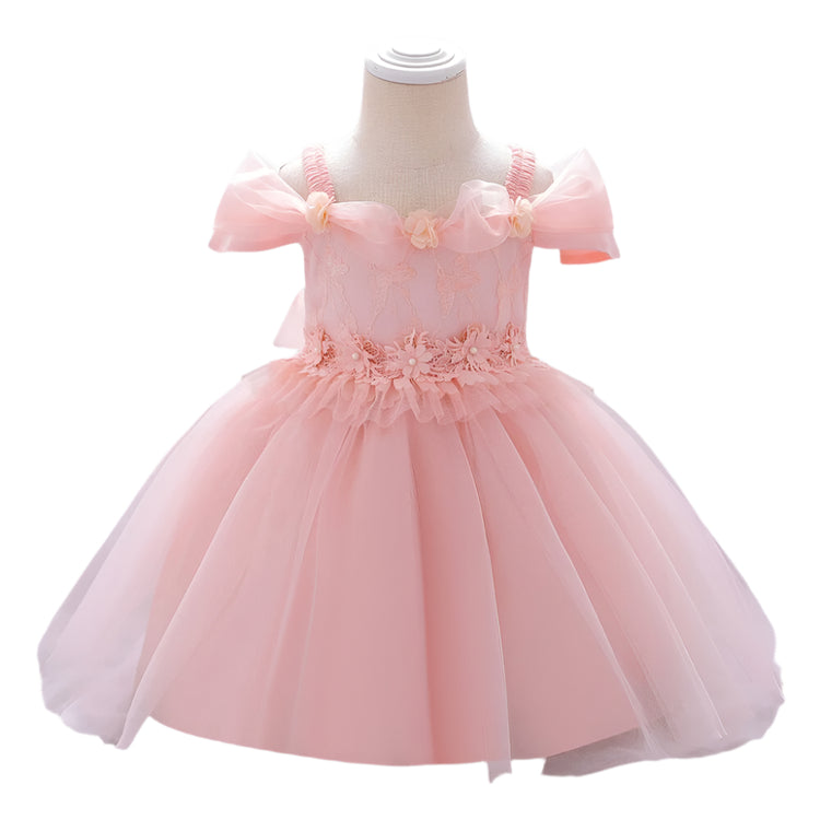 1st Birthday Signature Dress  - PINK