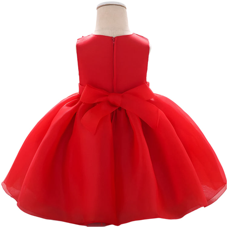 1st Birthday Signature Dress - RED