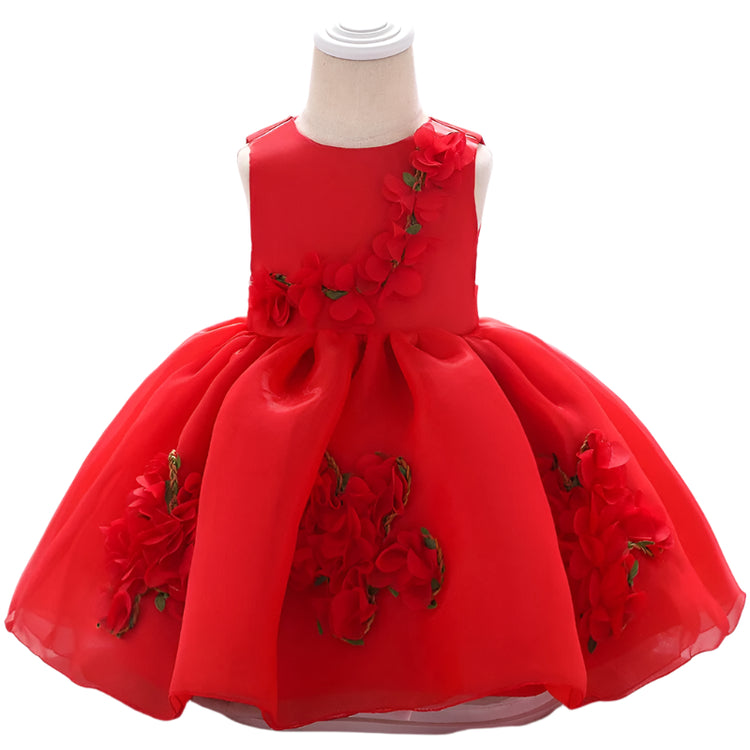 1st Birthday Signature Dress - RED