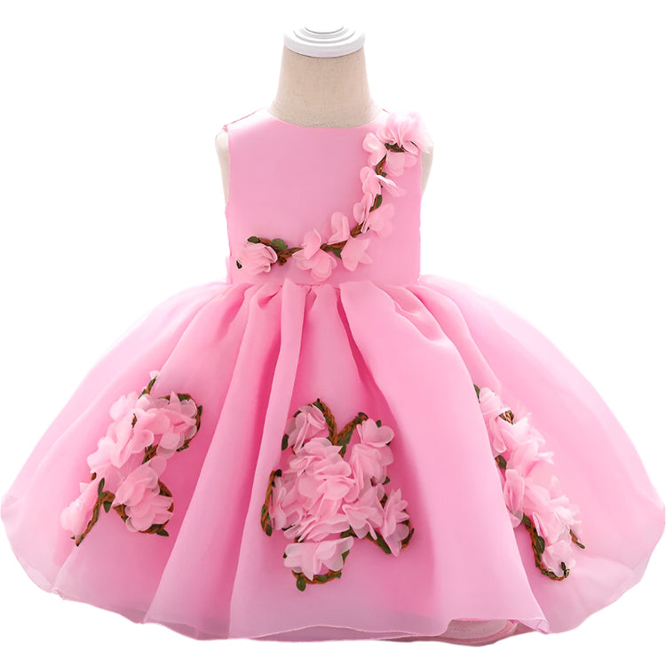 1st Birthday Signature Dress  - PINK