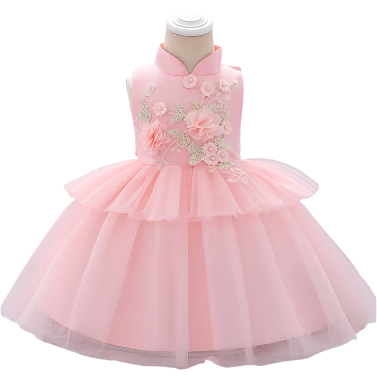 1st Birthday Signature Dress  - PINK
