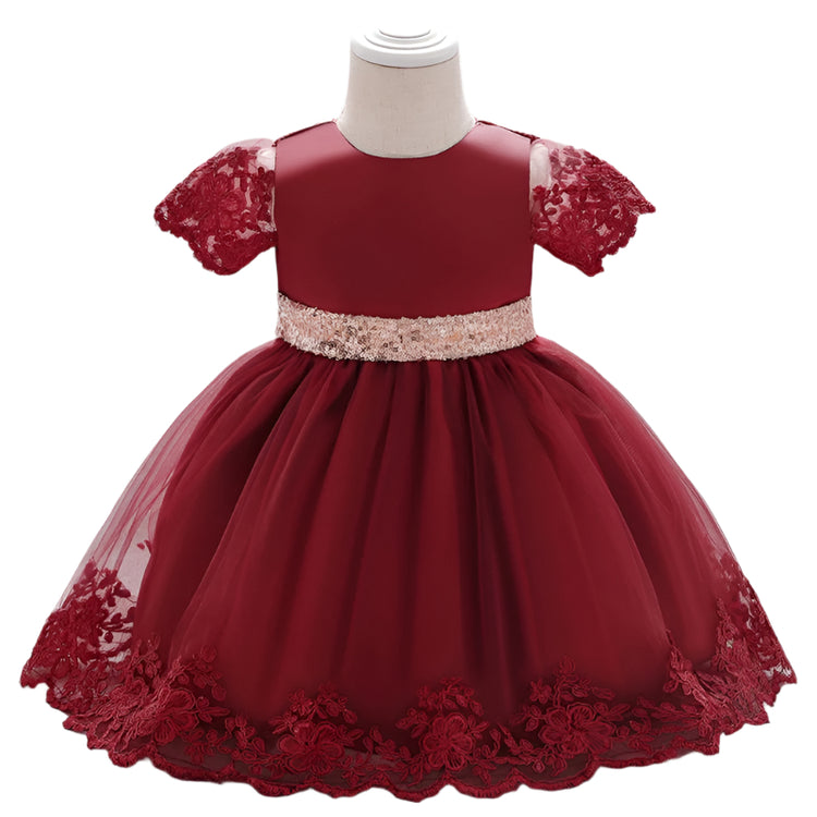 1st Birthday Signature Dress - RED