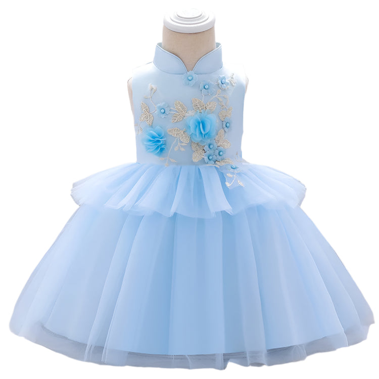 1st Birthday Signature Dress - BLUE