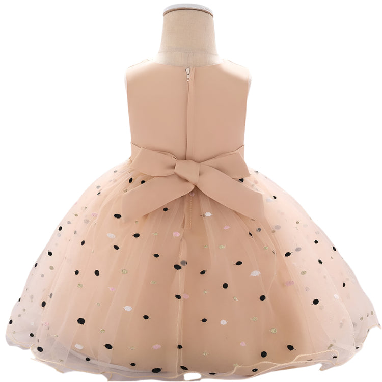 1st Birthday Signature Dress - BEIGE