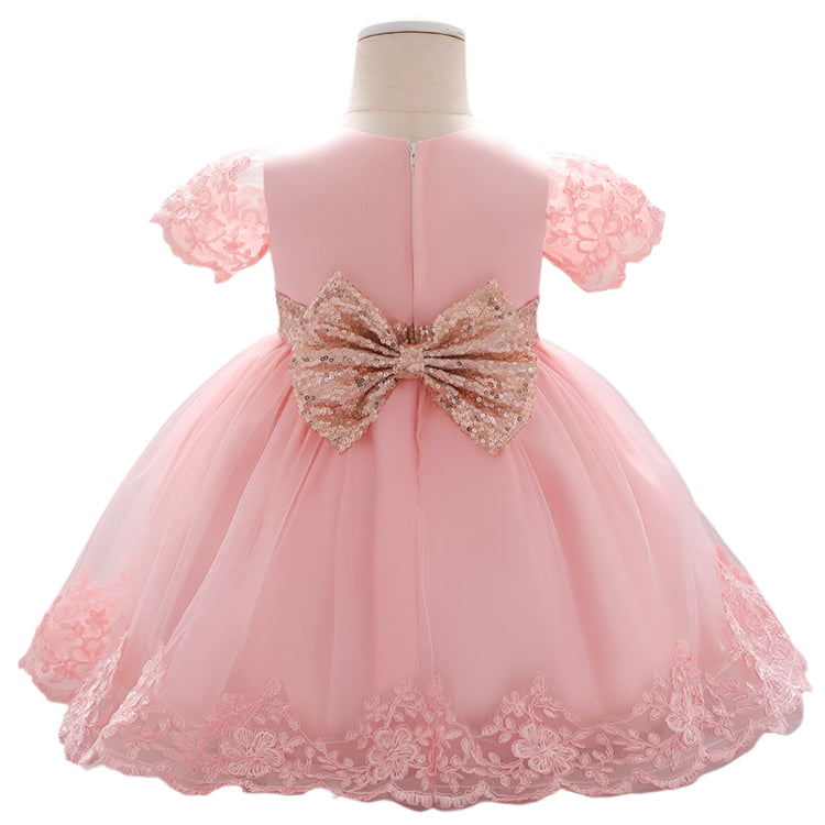 1st Birthday Signature Dress  - PINK