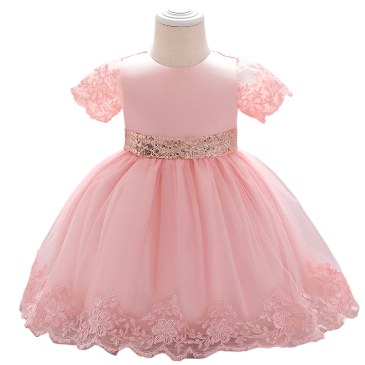 1st Birthday Signature Dress  - PINK