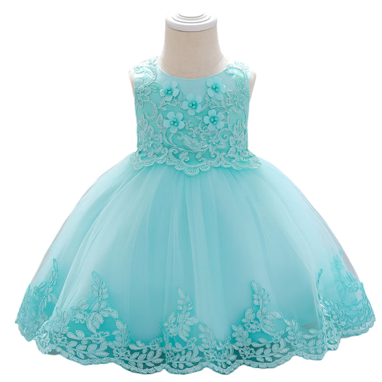 1st Birthday Signature Dress - GREEN