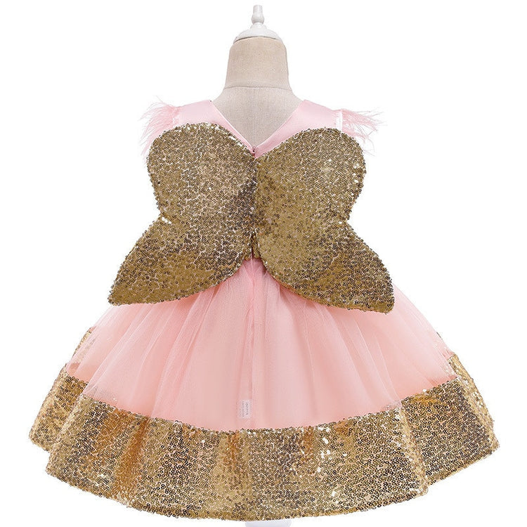 1st Birthday Signature Dress  - PINK