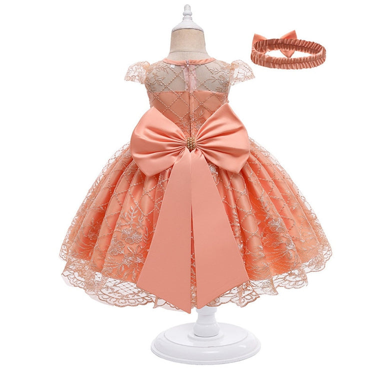 1st Birthday Signature Dress  - PINK