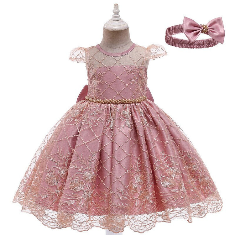 1st Birthday Signature Dress  - PINK