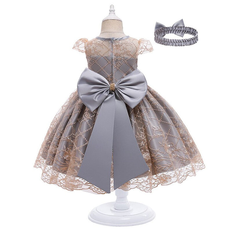 1st Birthday Signature Dress - GREY