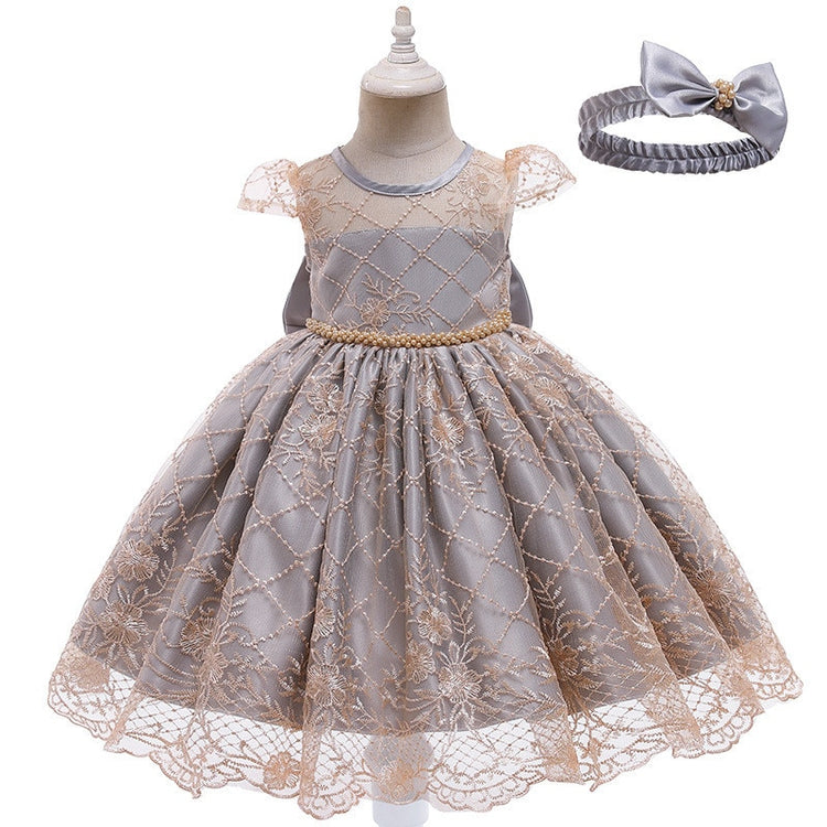 1st Birthday Signature Dress - GREY