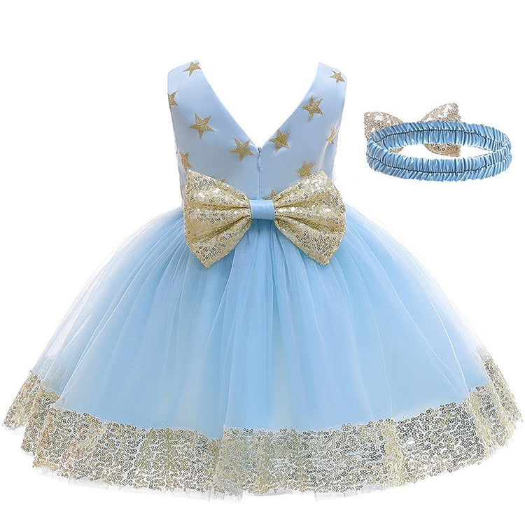 1st Birthday Signature Dress - BLUE