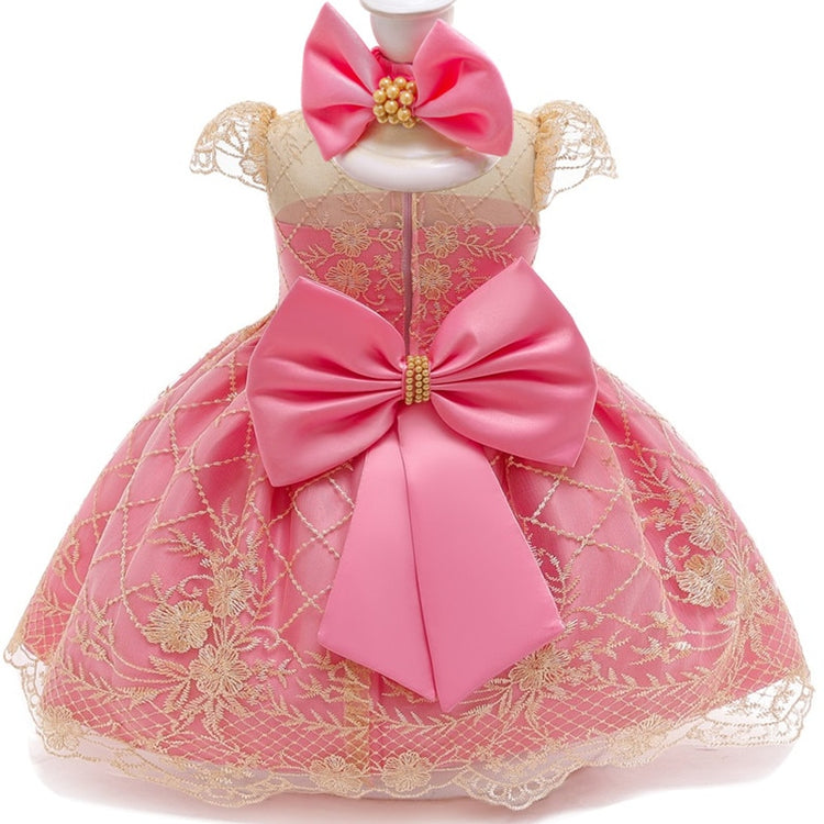 1st Birthday Signature Dress  - PINK