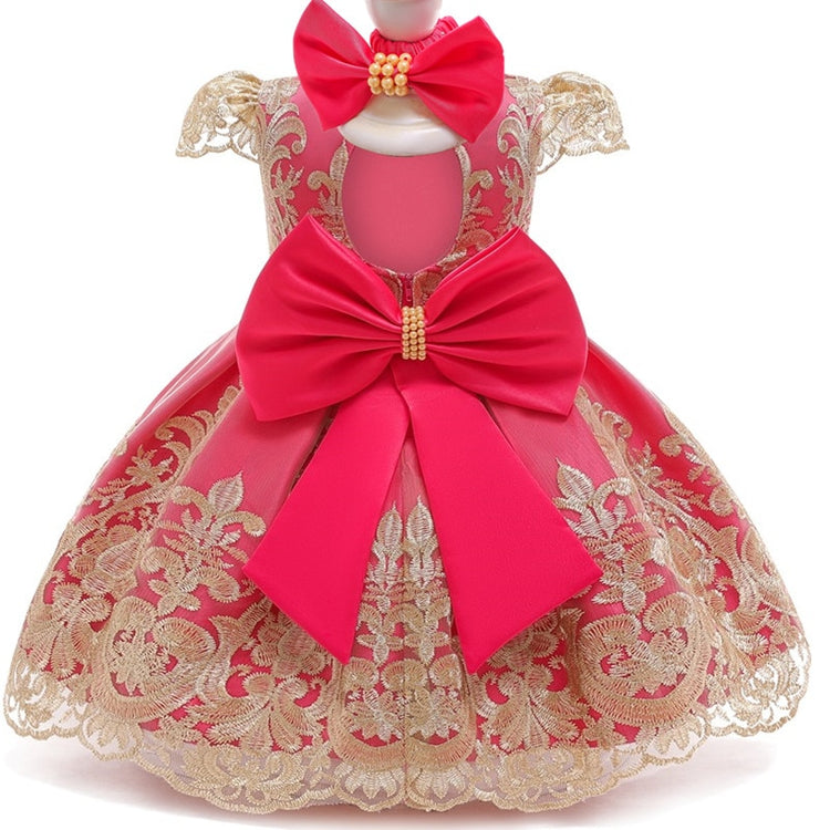 1st Birthday Signature Dress  - PINK